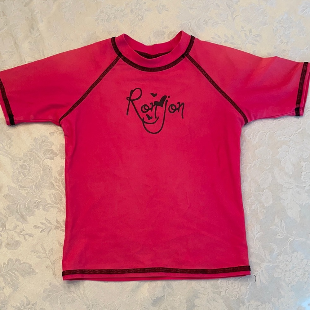 Ron Jon Rash Guard Girls swim top Pink Sz M?
